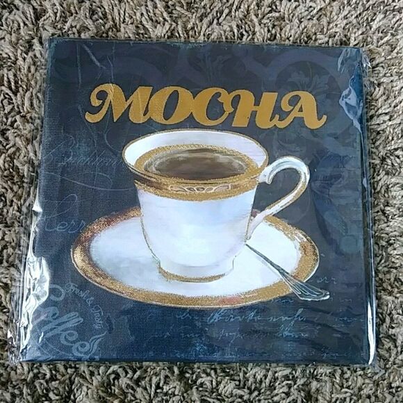 Mocha Coffee Canvas Home Decor - Picture 1 of 3
